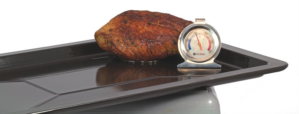 HENDI Ofenthermometer Edelstahl – +50 bis +300 °C HENDI
