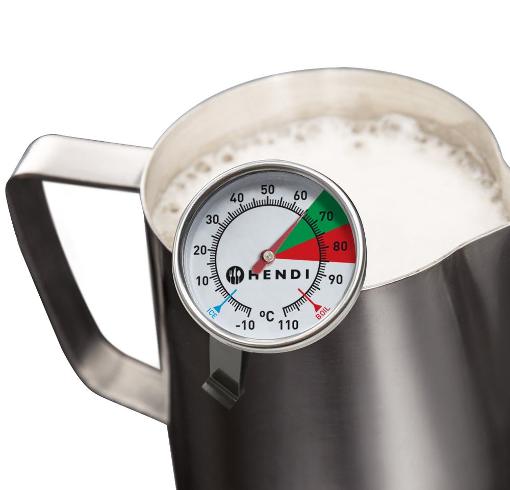 HENDI Thermometer für Milchschaum – Ø 44 mm, mit Clip