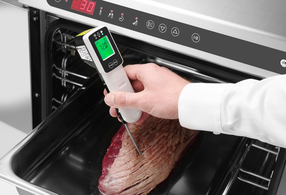 HENDI Infrarot-Thermometer mit Klappsonde – -60 bis +350 °C