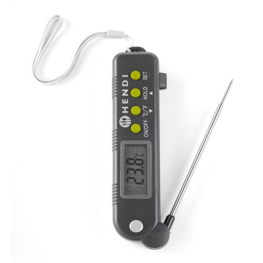 Thermometer mit einklappbarer Sonde, HENDI, 160x40x H 25mm HENDI