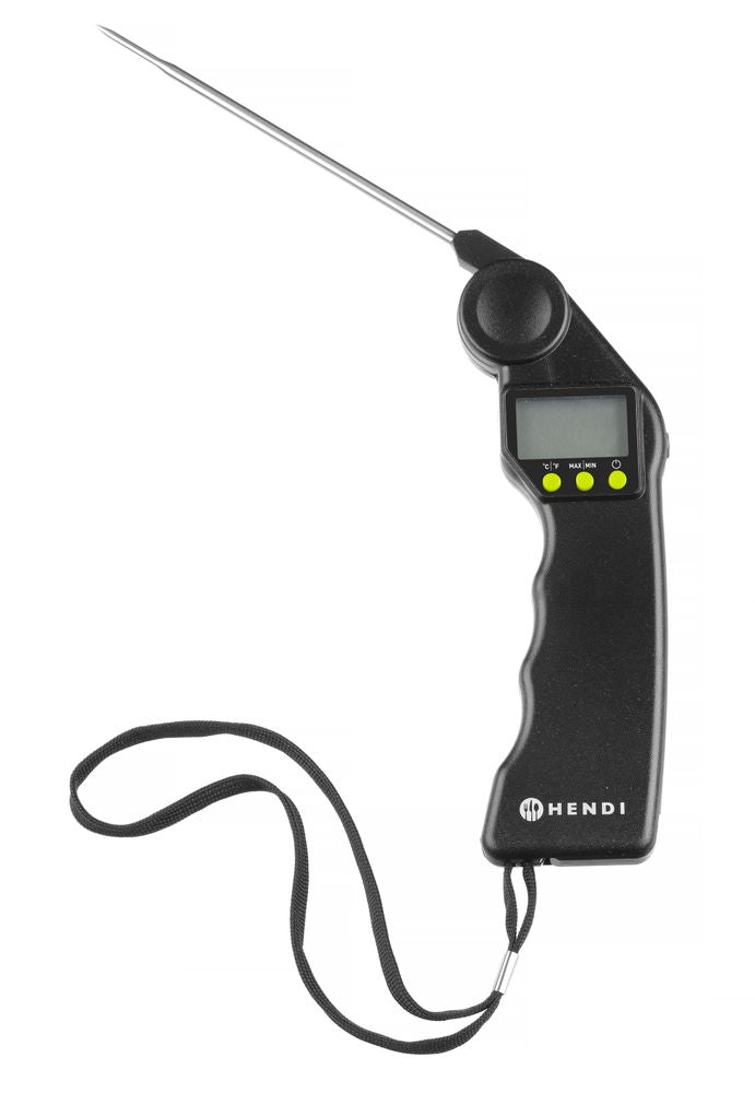 HENDI Digitales Thermometer mit Klappsonde – -50 bis +300 °C