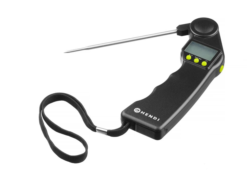 HENDI Digitales Thermometer mit Klappsonde – -50 bis +300 °C
