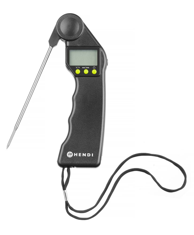 HENDI Digitales Thermometer mit Klappsonde – -50 bis +300 °C