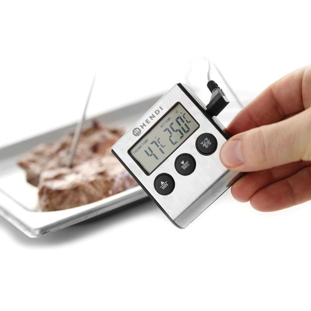 HENDI Bratenthermometer mit Timer – −50 bis +250 °C HENDI