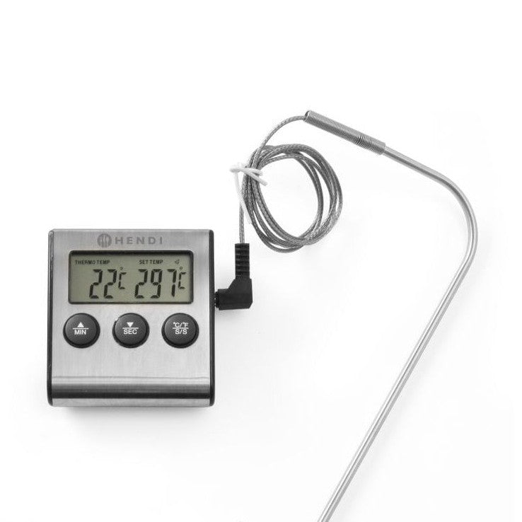HENDI Bratenthermometer mit Timer – −50 bis +250 °C HENDI