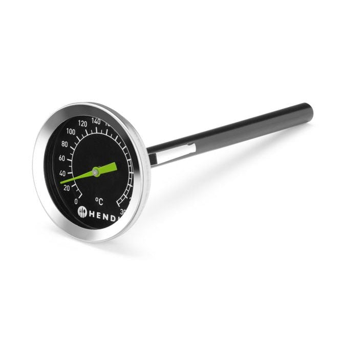HENDI Analoges Thermometer Schwarz – 0 bis 300 °C