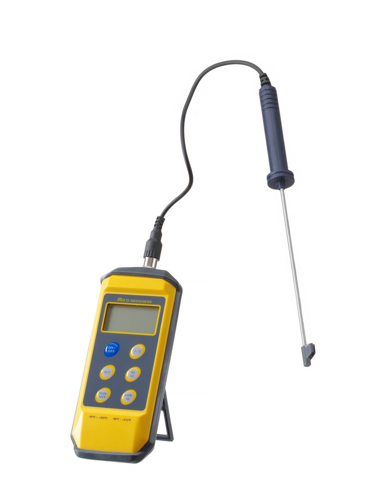 HENDI Thermometer mit Digitalanzeige und Stiftsonde – bis +300 °C