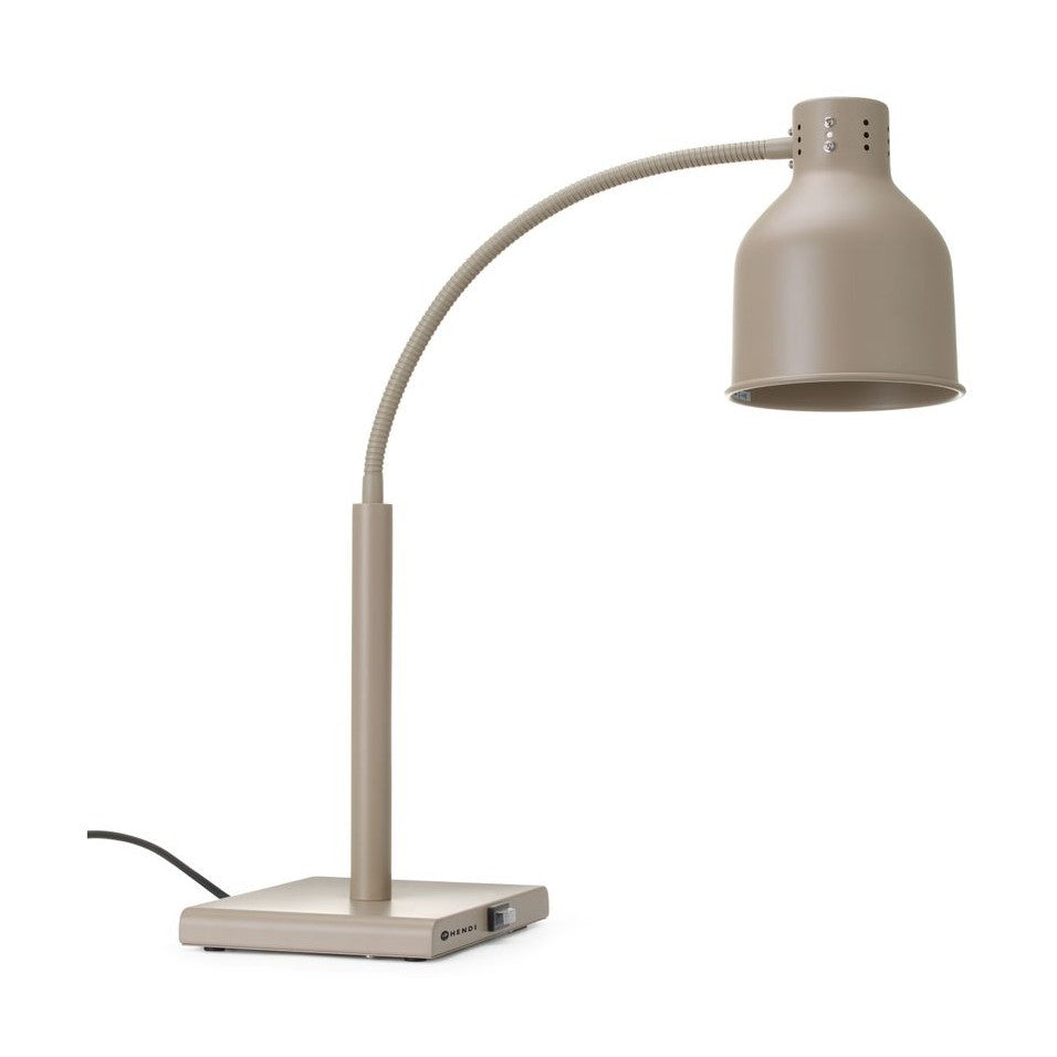 HENDI Wärmelampe mit flexiblem Arm – Beige, 250 W
