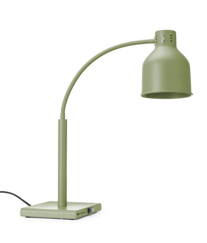 HENDI Wärmelampe mit flexiblem Arm – Grün, 250 W