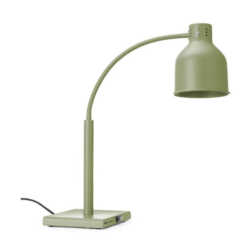 HENDI Wärmelampe mit flexiblem Arm – Grün, 250 W