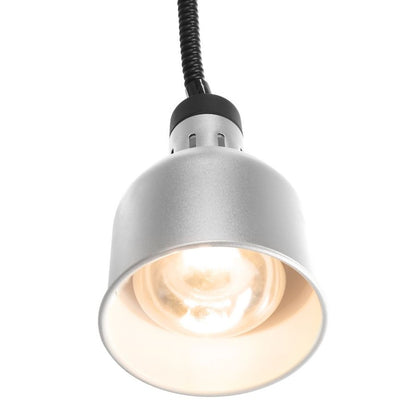 Höhenverstellbare Wärmelampe, zylinderförmig, HENDI, Silber, 230V/250W, ⌀175x H 250mm HENDI