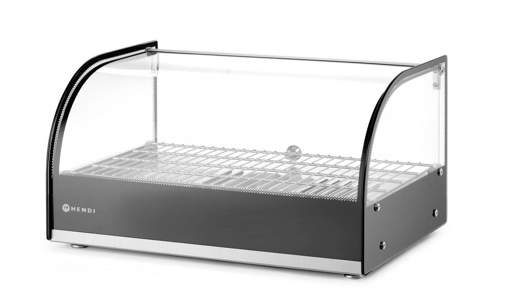 HENDI Beheiztes Thekendisplay schwarz – einzeln, 25 L, 800 W HENDI