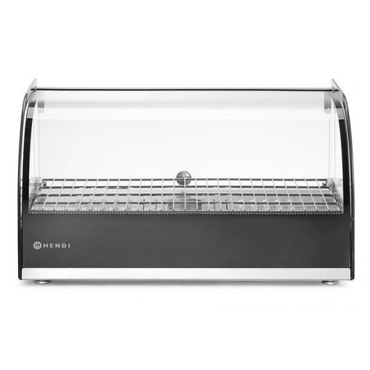 Beheiztes Thekendisplay, HENDI, einzeln, Schwarz, 220-240V/800W, 554x376x H 311mm HENDI