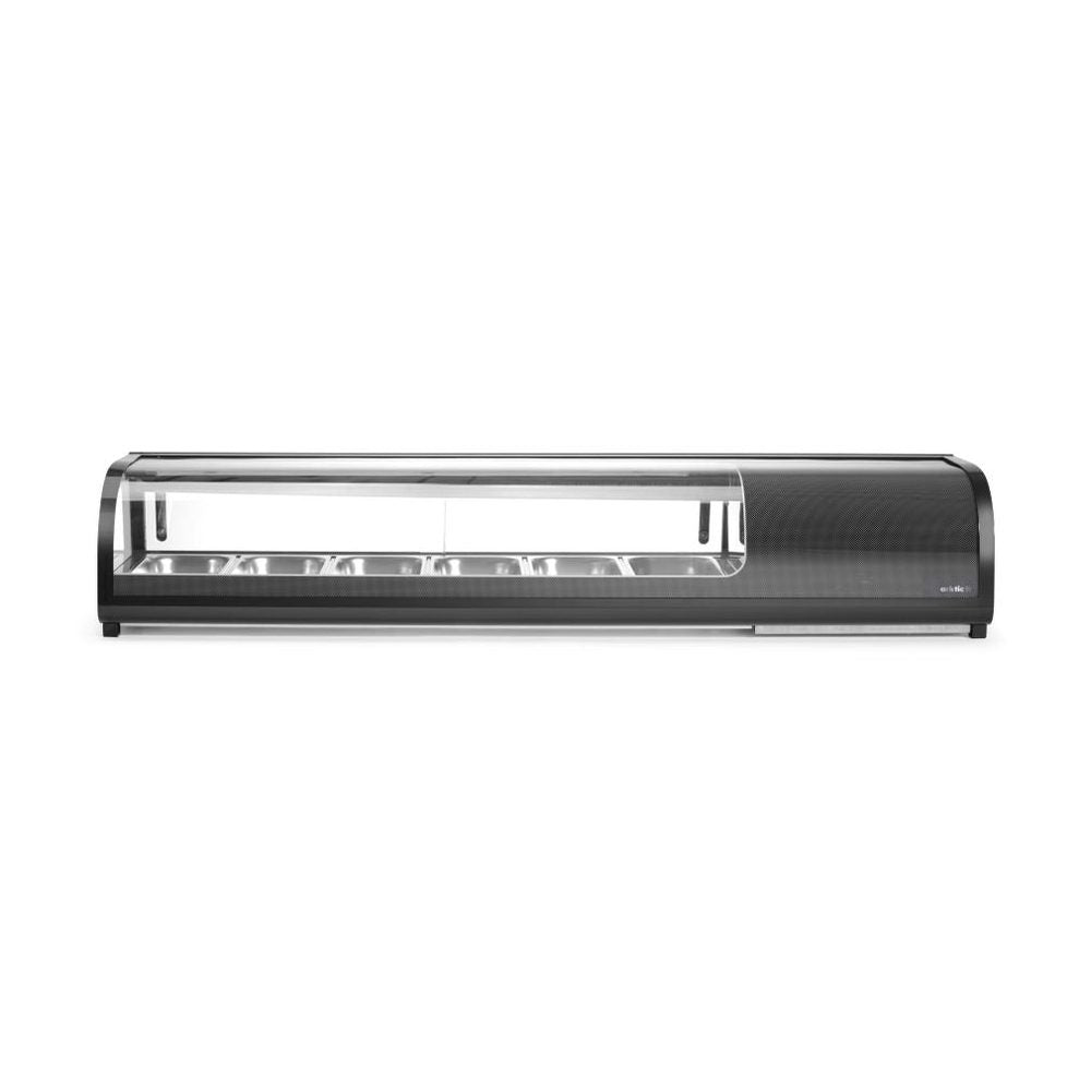 Arktic Sushi-Vitrine 6 × GN 1/3 – 1529 mm breit, 0–12 °C