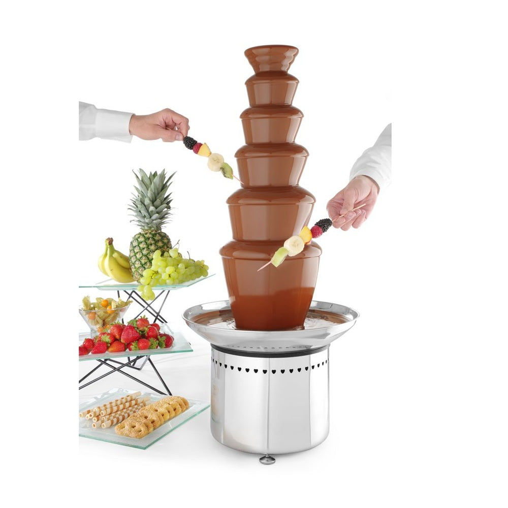 HENDI Schokoladenbrunnen 6 Ebenen – bis 8 kg Schokolade HENDI