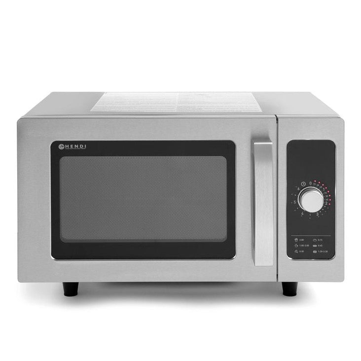 HENDI Mikrowelle 1000 W, 25 L – Keramikboden, ohne Drehteller HENDI