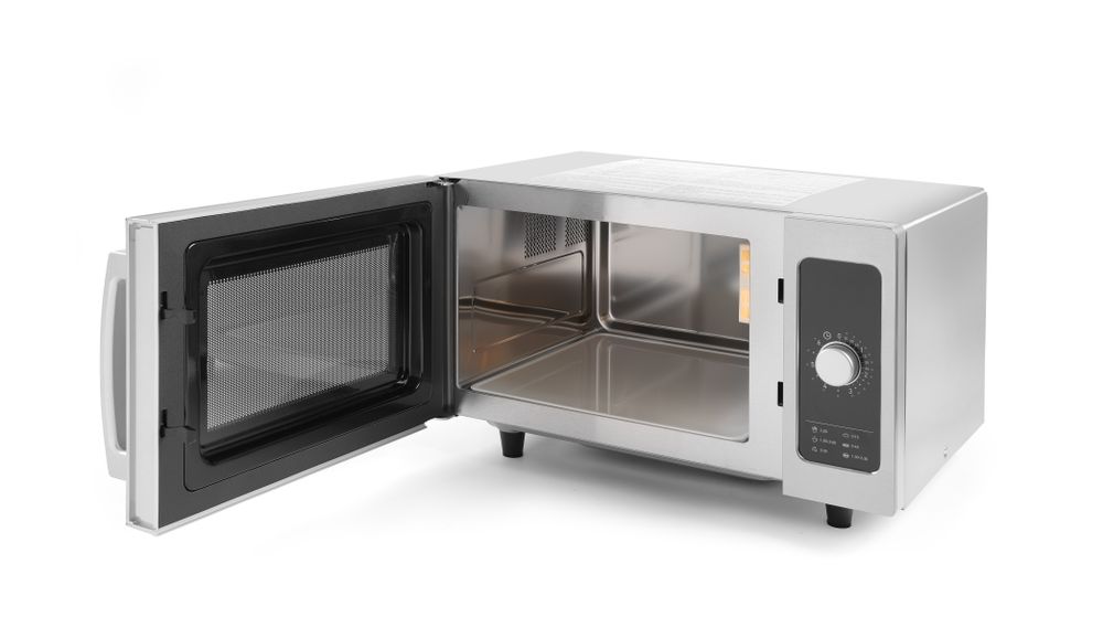 HENDI Mikrowelle 1000 W, 25 L – Keramikboden, ohne Drehteller HENDI