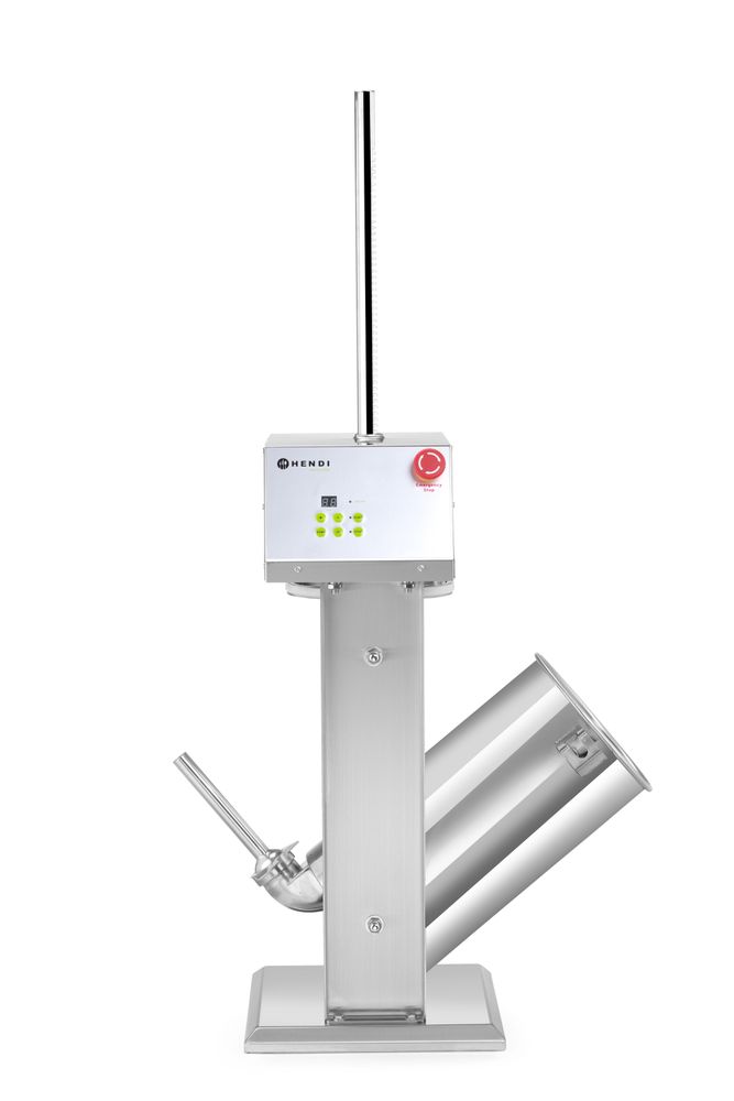 HENDI Wurstfüllmaschine elektrisch 15 L – Fusspedal, 4 Trichter