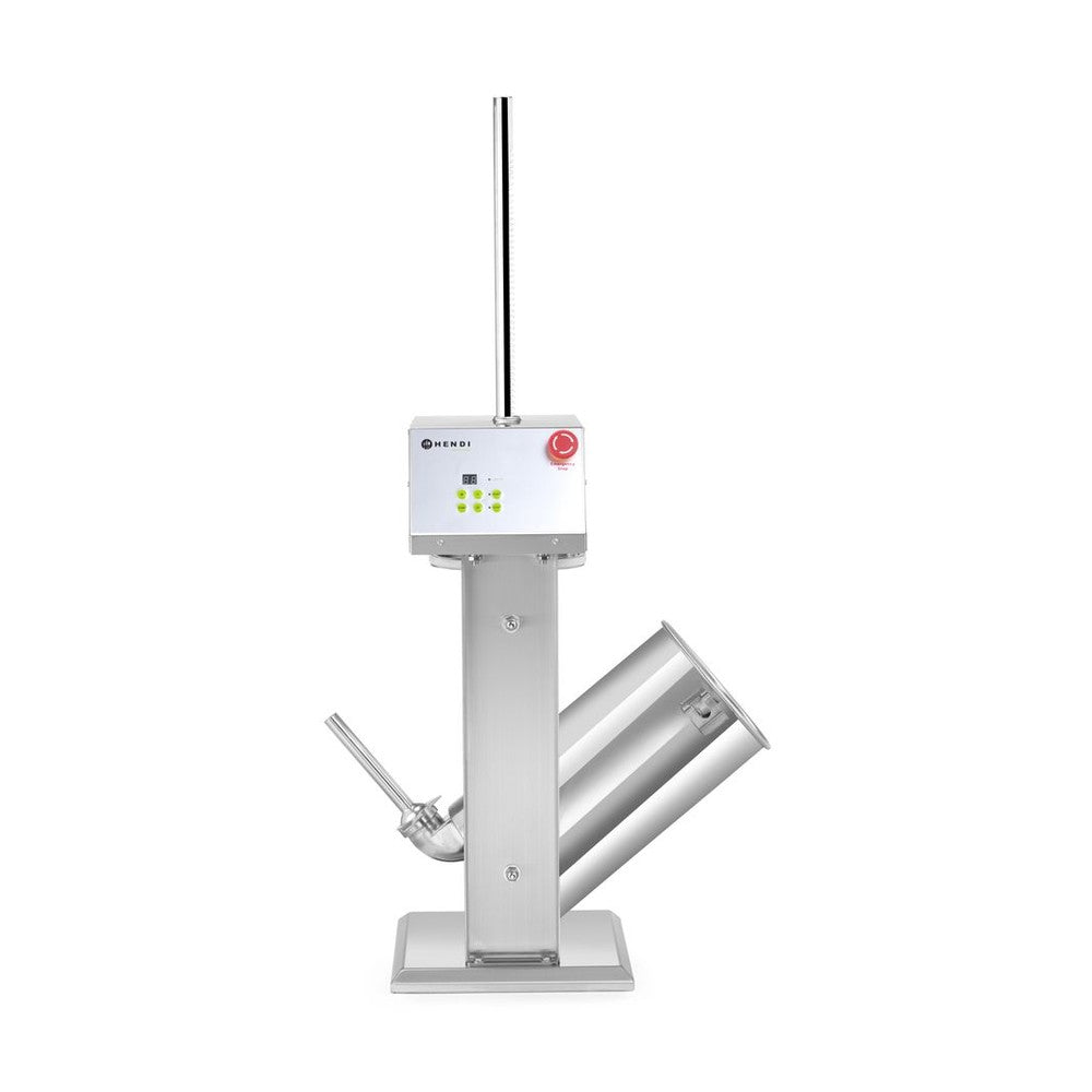 HENDI Wurstfüllmaschine elektrisch 15 L – Fusspedal, 4 Trichter