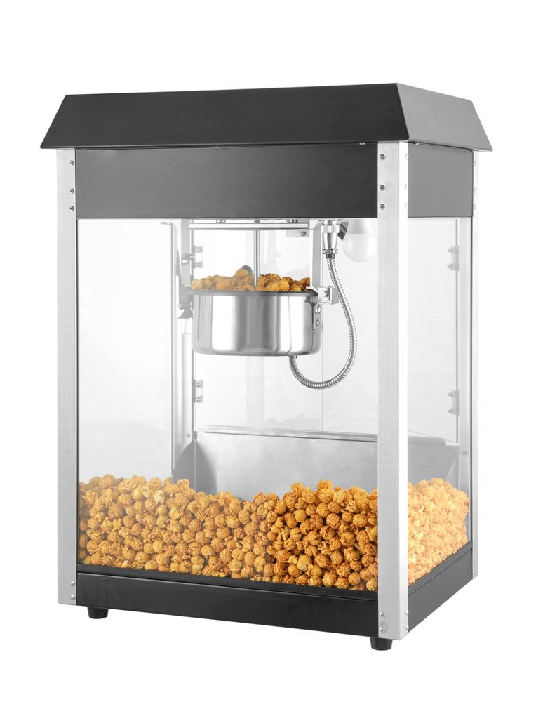 HENDI Popcorn-Maschine – schwarz, 150 g pro Durchgang