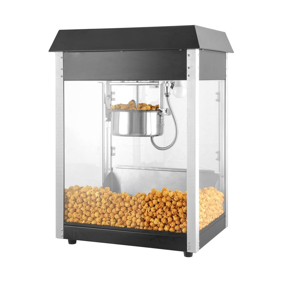 HENDI Popcorn-Maschine – schwarz, 150 g pro Durchgang HENDI