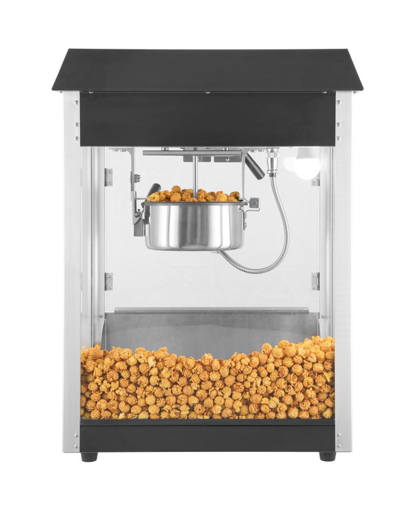 HENDI Popcorn-Maschine – schwarz, 150 g pro Durchgang