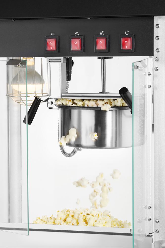 HENDI Popcorn-Maschine – schwarz, 150 g pro Durchgang