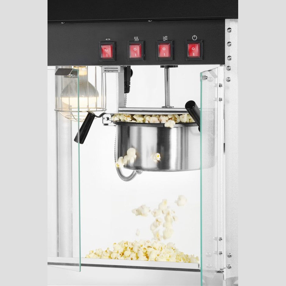 HENDI Popcorn-Maschine – schwarz, 150 g pro Durchgang HENDI