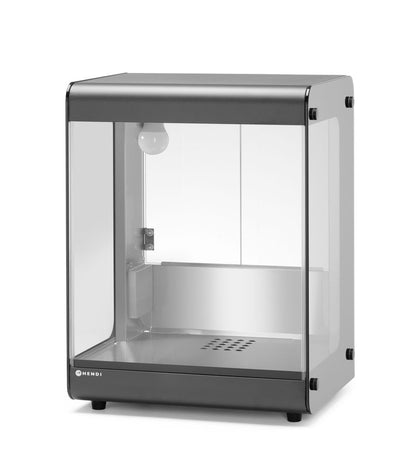 HENDI Nacho-Wärmer Schwarz – Edelstahl und Glas, 500 W
