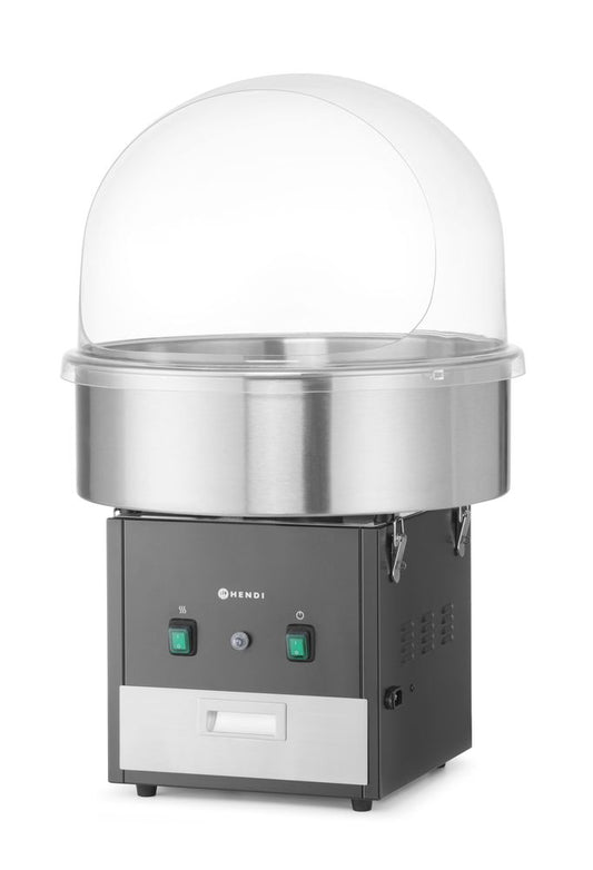 HENDI Zuckerwattemaschine Schwarz – 1130 W