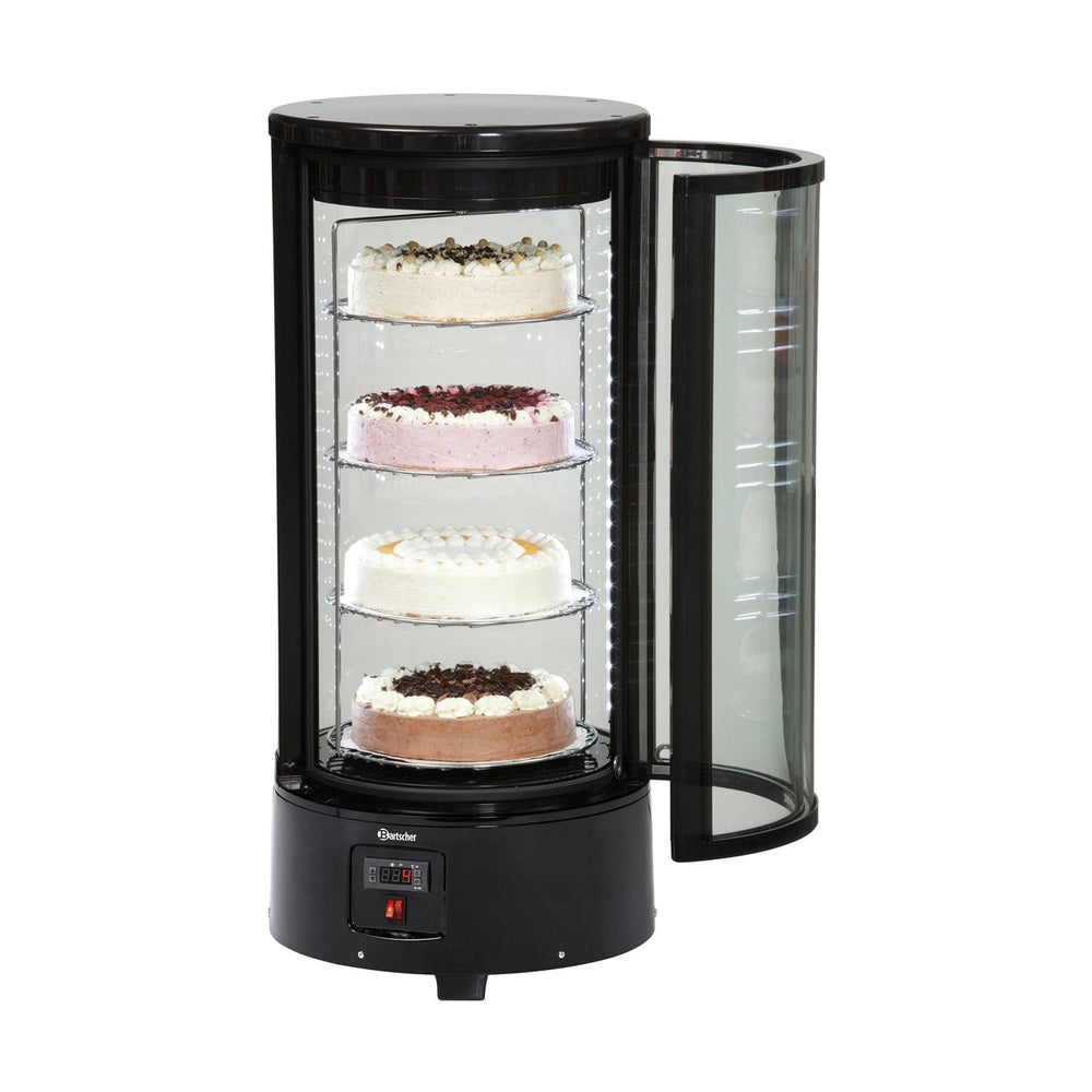 Bartscher Kuchenvitrine 72 L – Umluftkühlung, 4 Auflageroste Bartscher