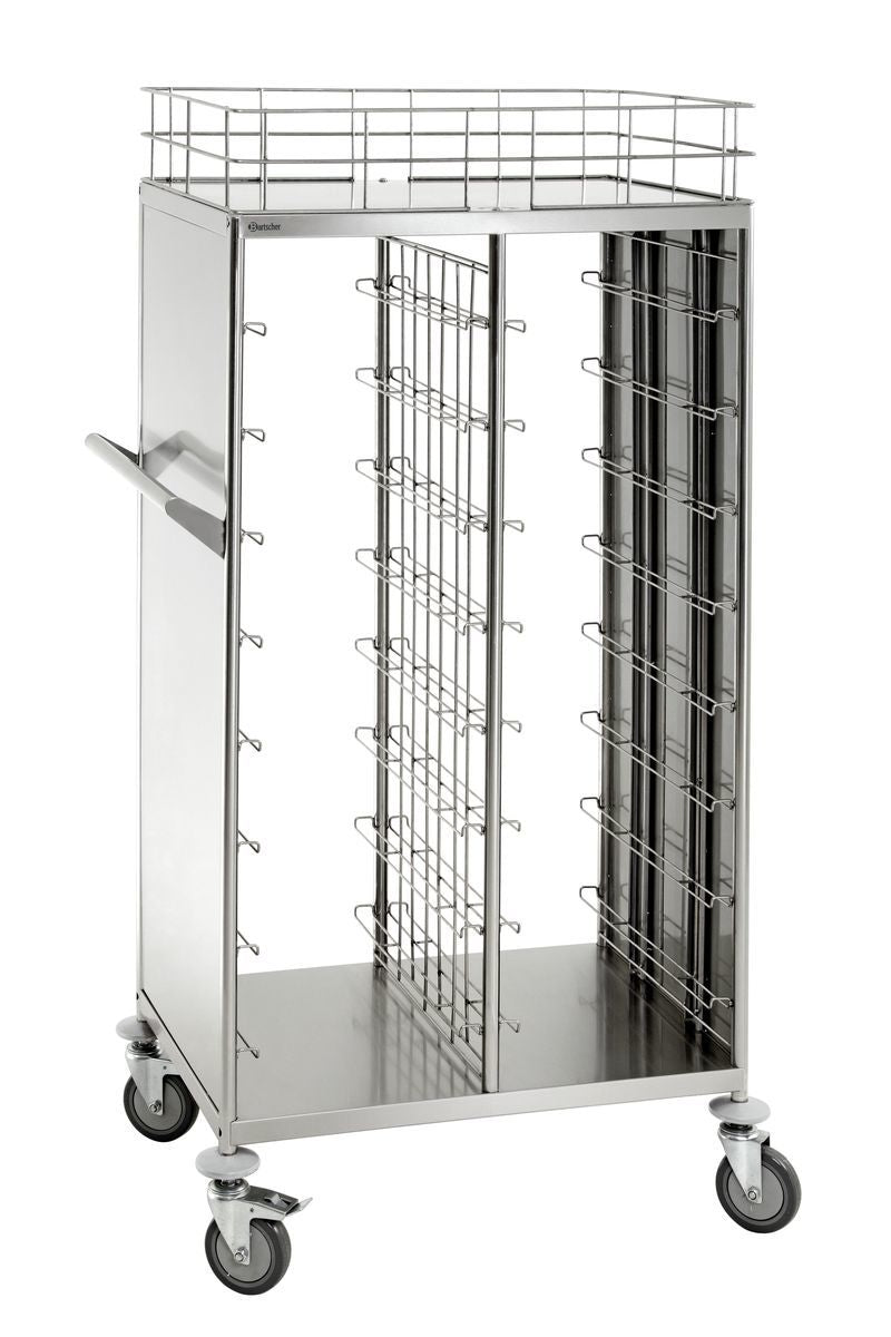 Bartscher Tablett-Transportwagen TT1600 – 16 Tabletts, Edelstahl Bartscher