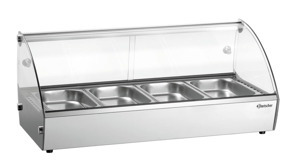 Bartscher Heisse Aufsatzvitrine 4x GN 1/3 – 30 bis 90 °C Bartscher