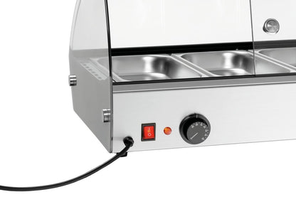 Bartscher Heisse Aufsatzvitrine 4x GN 1/3 – 30 bis 90 °C