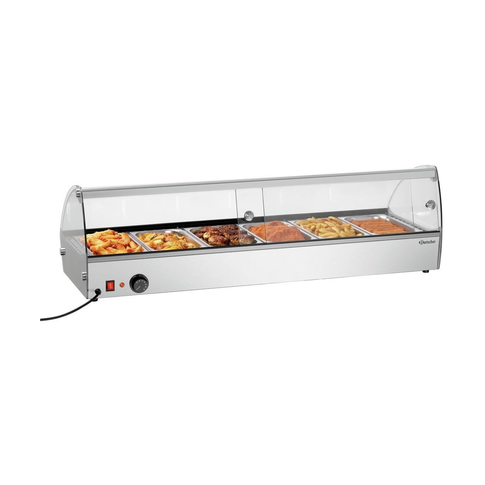Bartscher Heisse Aufsatzvitrine 6x GN 1/3 – 30 bis 90 °C Bartscher