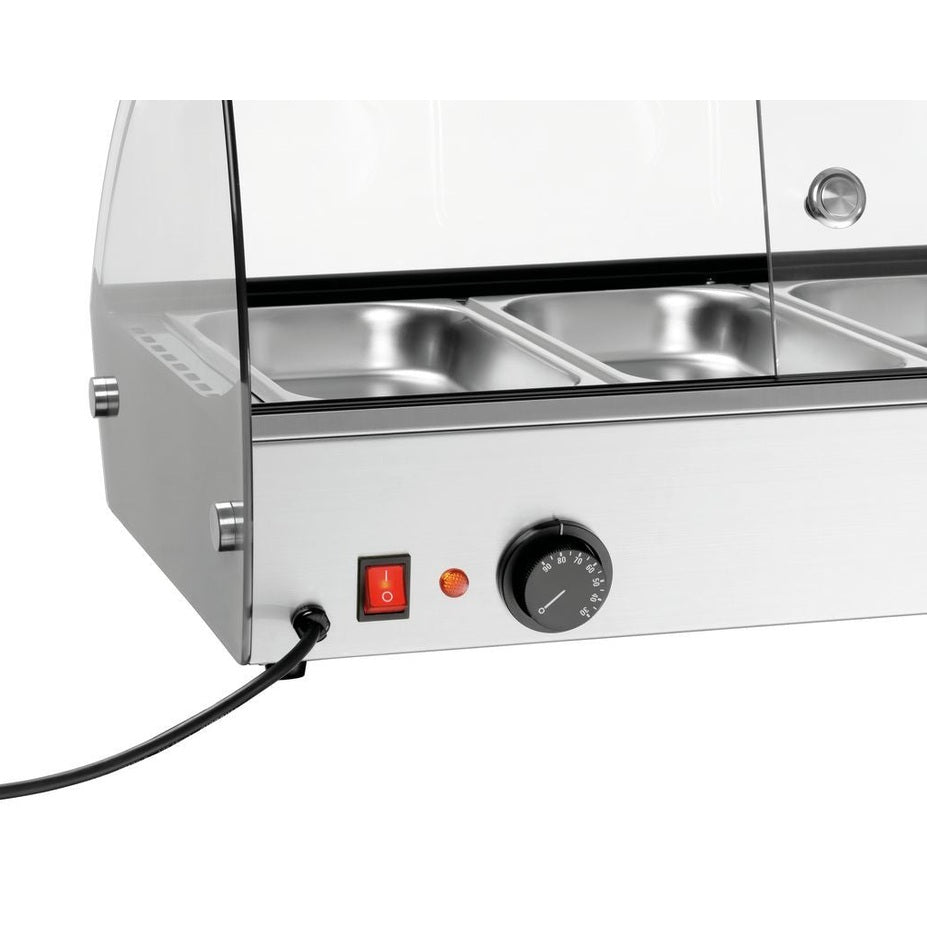 Bartscher Heisse Aufsatzvitrine 6x GN 1/3 – 30 bis 90 °C Bartscher
