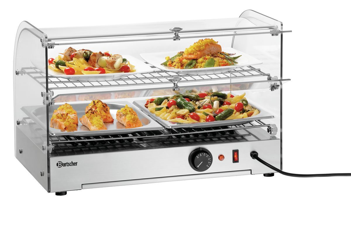 Bartscher Heisse Theke 5200-2ER – 2 Ebenen, LED, 45 L