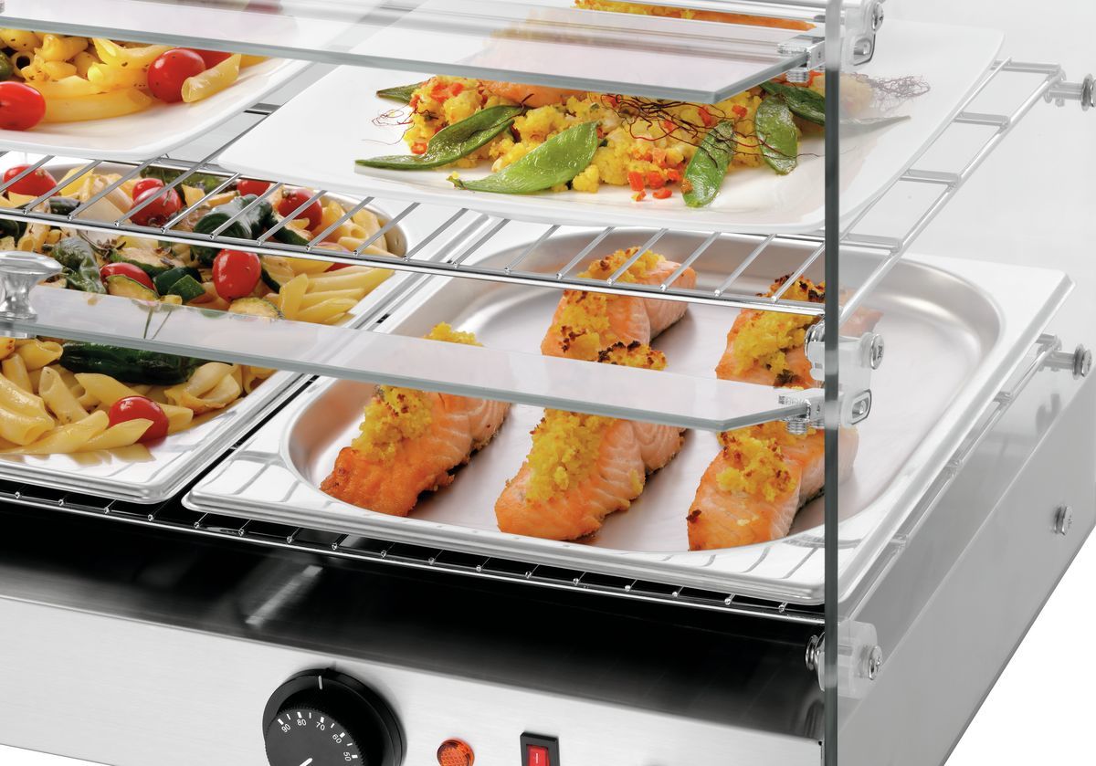 Bartscher Heisse Theke 5200-2ER – 2 Ebenen, LED, 45 L