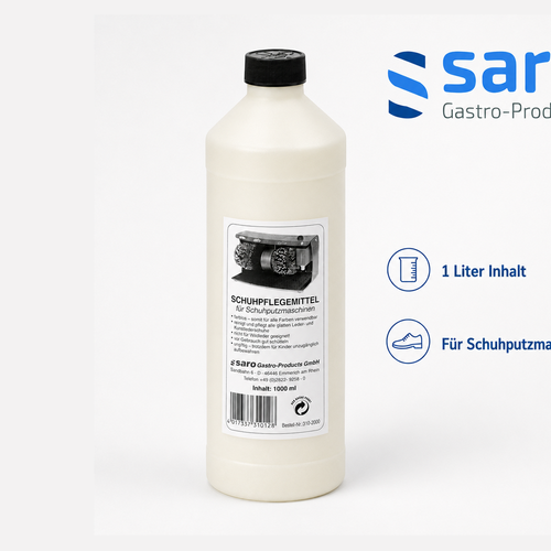 SARO Flüssige Schuhcreme 1 Liter – für Schuhputzmaschinen