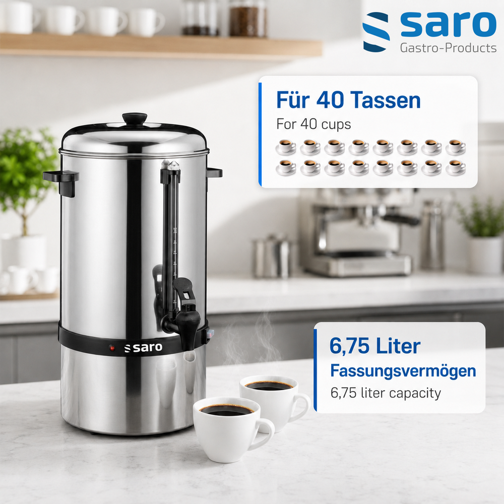 SARO Kaffeemaschine Rundfilter SAROMICA 6005 – 6,75 Liter
