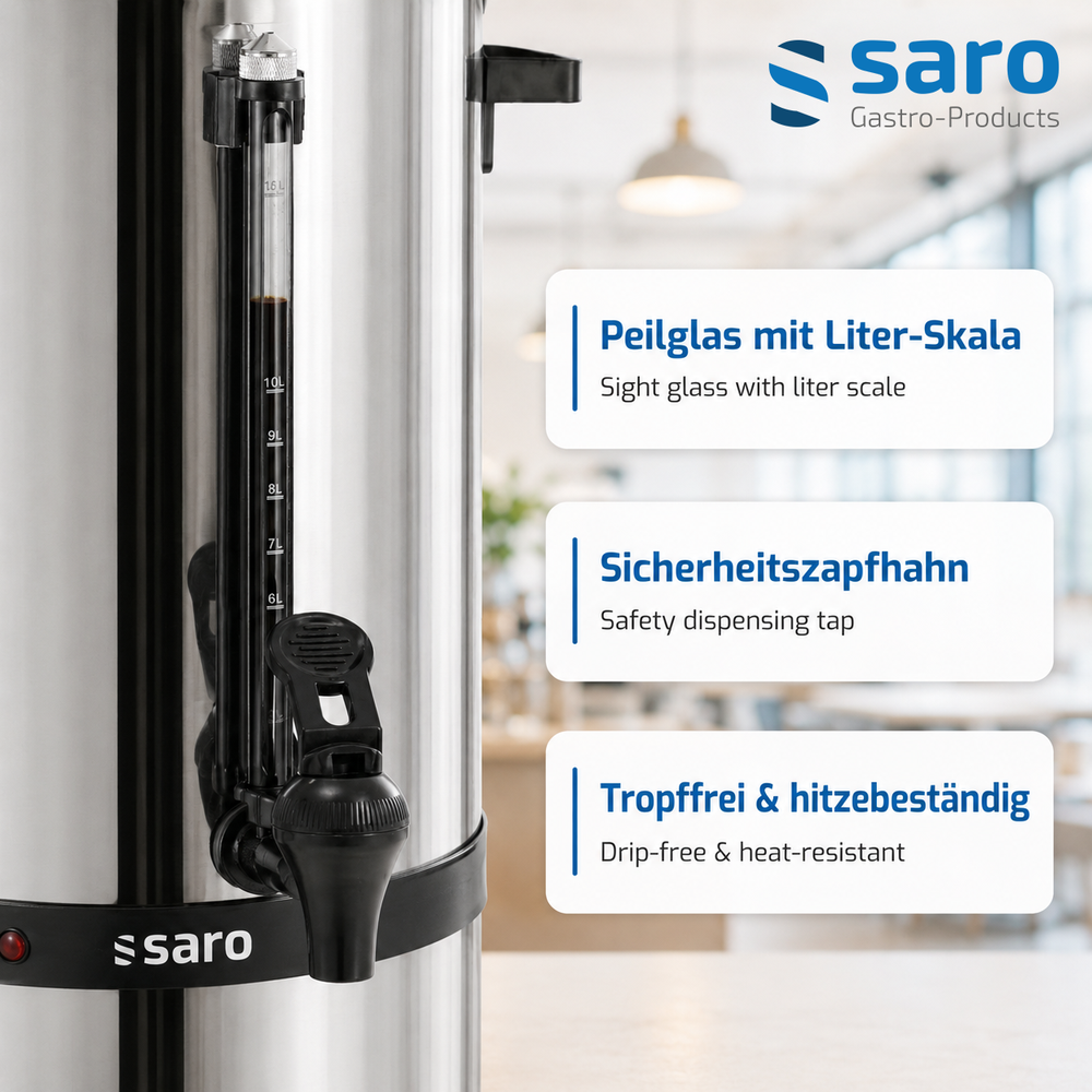 SARO Kaffeemaschine Rundfilter SAROMICA 6005 – 6,75 Liter