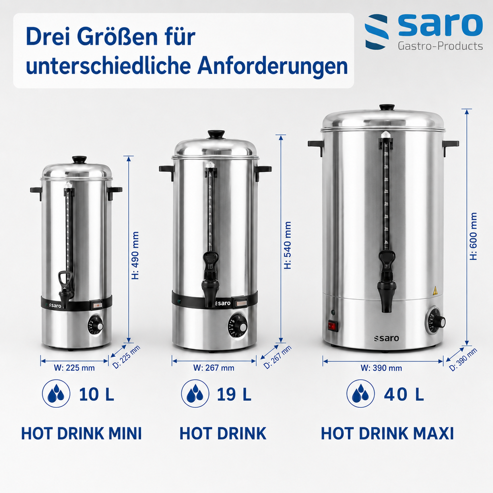 SARO Glühweinkocher HOT DRINK – Edelstahl