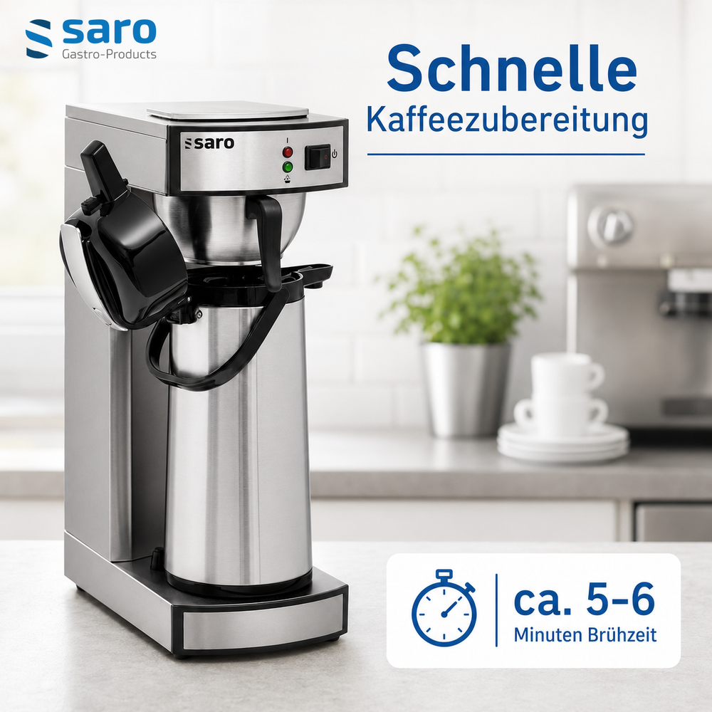 SARO Kaffeemaschine SAROMICA THERMO 24 – Pumpkanne 2,2 L