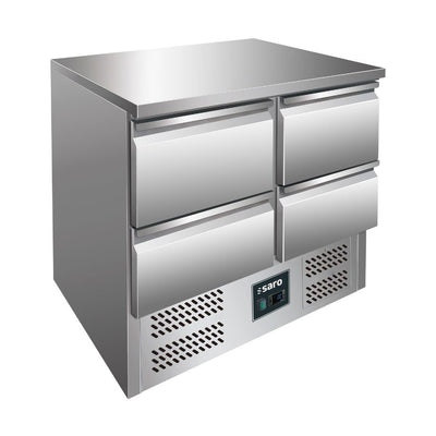 SARO Refrigerated Counter VIVIA S 901 S/S TOP – 4 Drawers, 900 mm