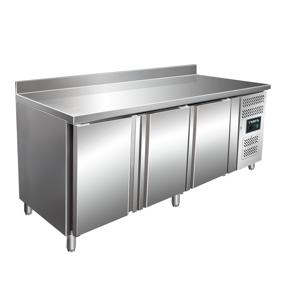 SARO Kühltisch mit 3 Türen und Aufkantung, Modell KYLIA 3200 TN SARO