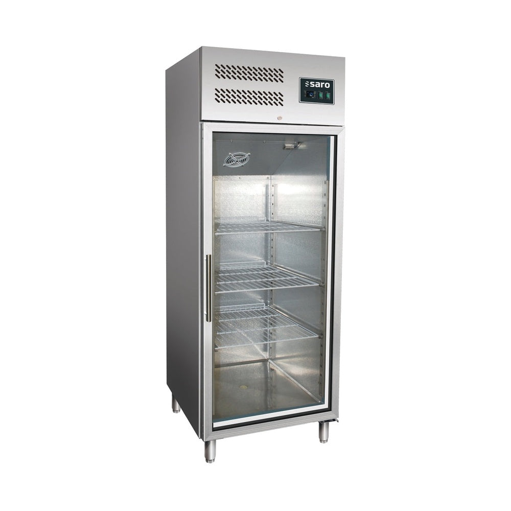 SARO Gewerbekühlschrank mit Glastür - 2/1 GN, Modell GN 600 TNG SARO