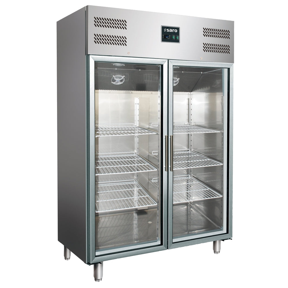 SARO Gewerbekühlschrank mit Glastüren - 2/1 GN, Modell GN 1200 TNG SARO