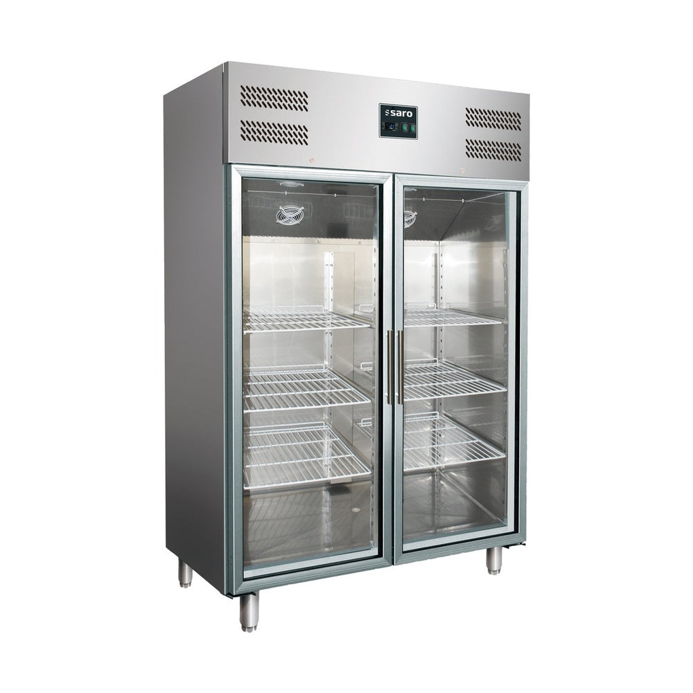 SARO Gewerbekühlschrank mit Glastüren - 2/1 GN, Modell GN 1200 TNG SARO