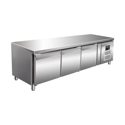SARO Unterbaukühltisch UGN 3100 TN – 3 Türen, GN 1/1, H 650 mm