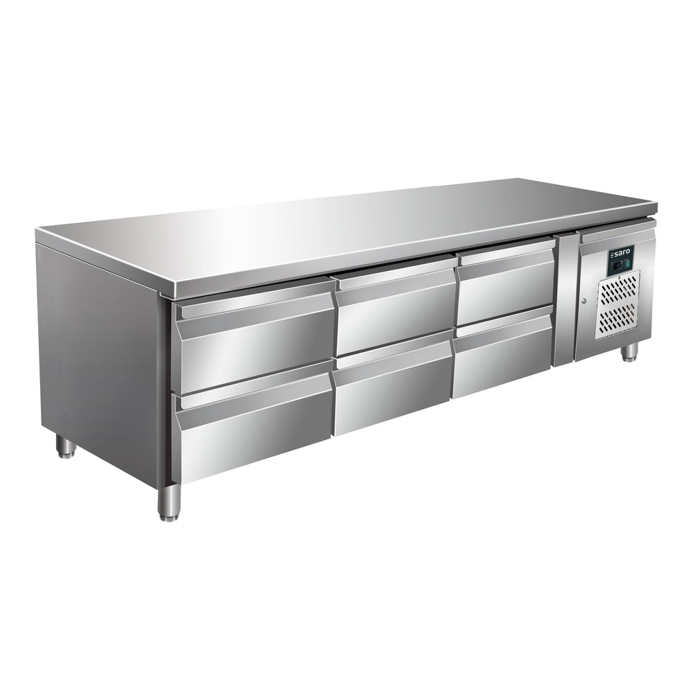 SARO Unterbaukühltisch mit 3x2 Schubladen, Modell UGN 3160 TN SARO